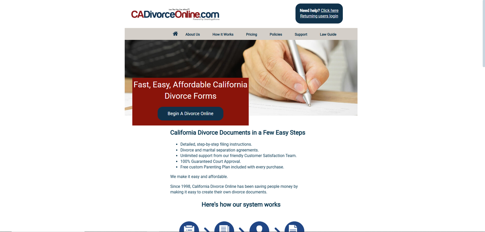 CADivorceOnline.com - Top Online Divorce Software Services for Californians