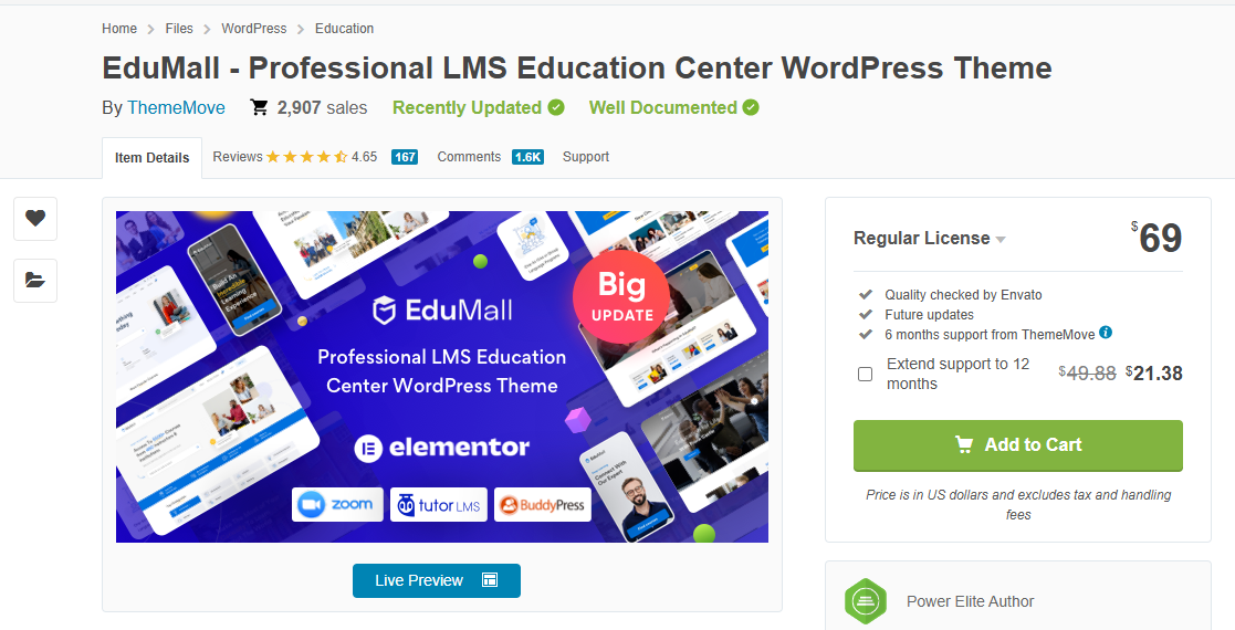 EduMall - Best Premium WordPress Themes for a High-Converting Assignment Help Website