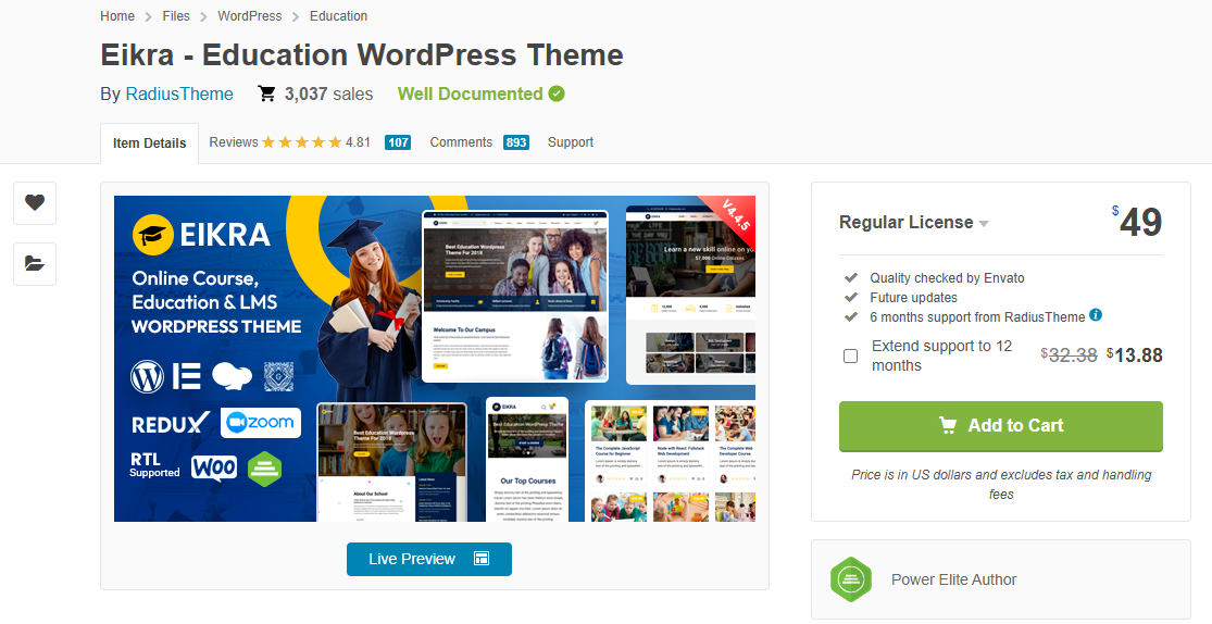 Eikra - Best Premium WordPress Themes for a High-Converting Assignment Help Website